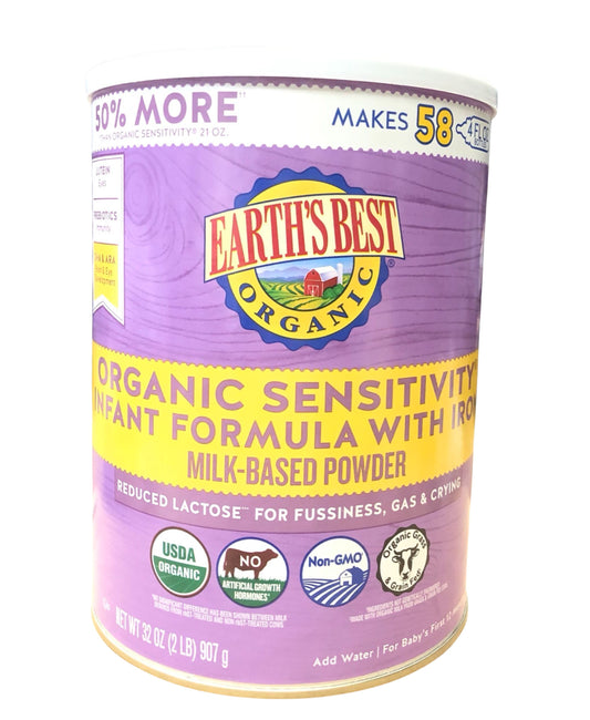 Earth's Best Organic Sensitivity Infant Formula 32 oz Powder