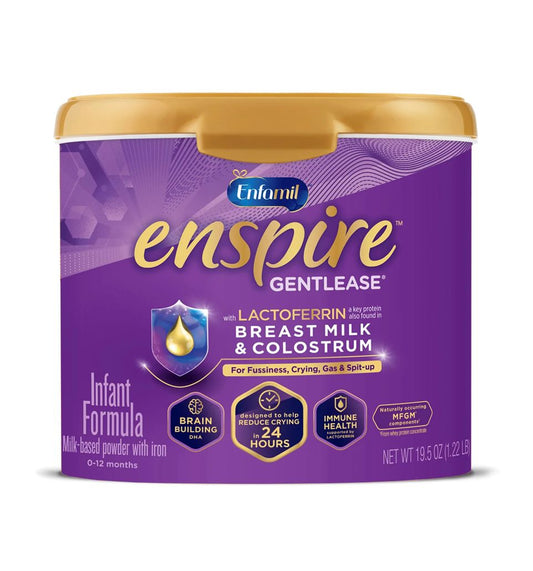 Enfamil Enspire Gentlease Infant Formula 19.5 oz Powder (1 Tub)