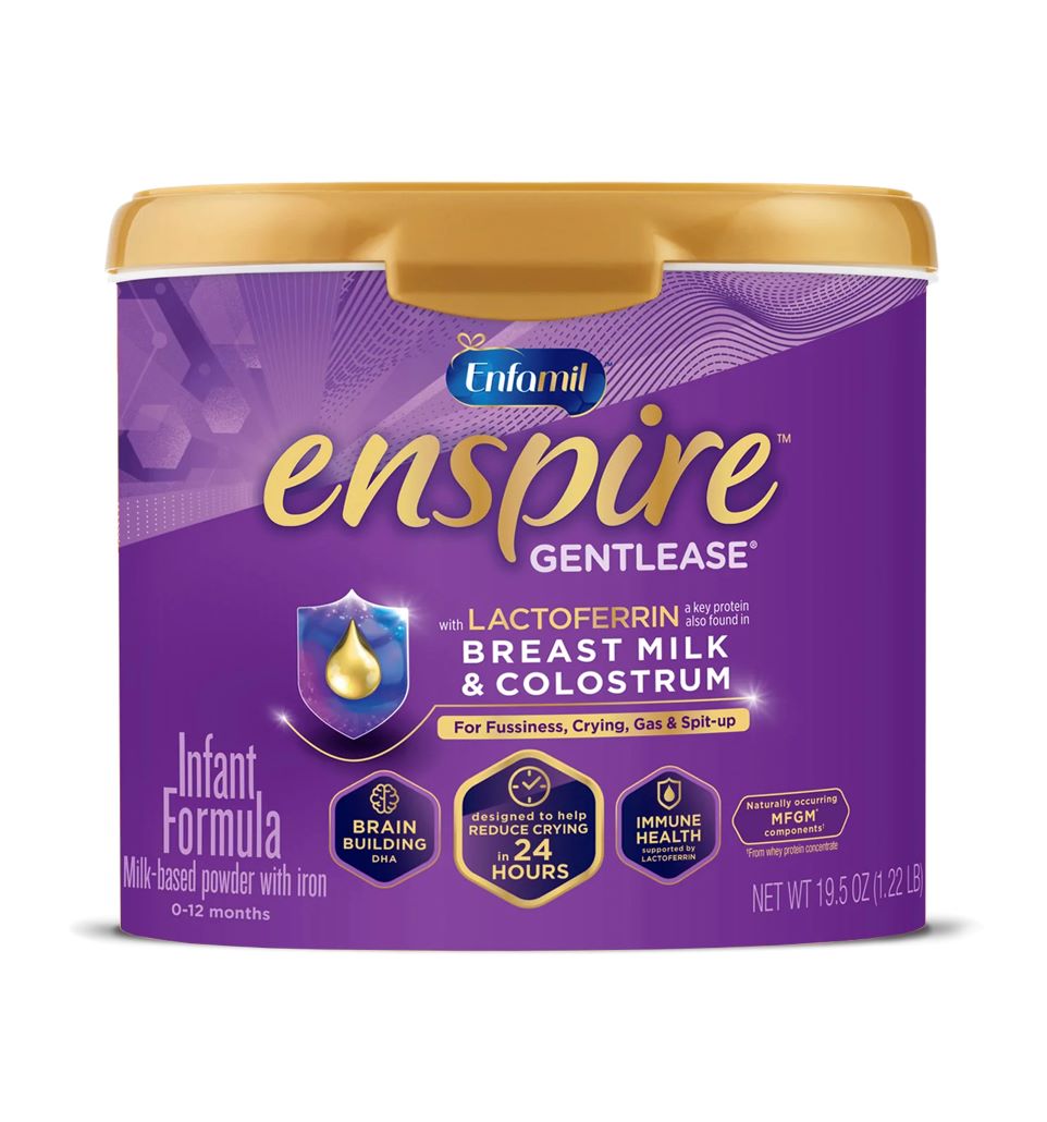 Enfamil Enspire Gentlease Infant Formula 19.5 oz Powder (Case of 4)