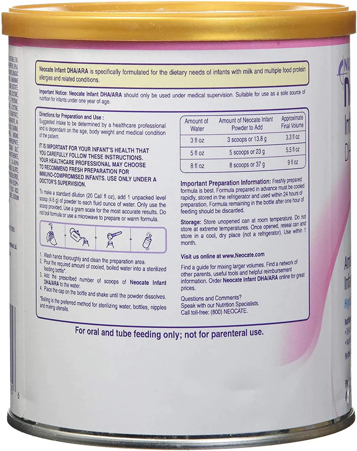 Neocate Infant DHA/ARA 14.1 oz Powder (1 Can)